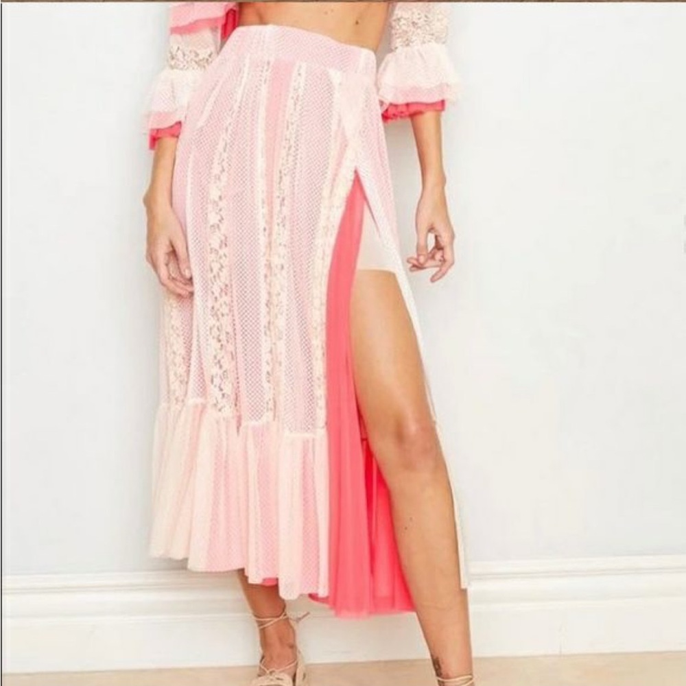 Free people Hah Far Out midi skirt XS/SM